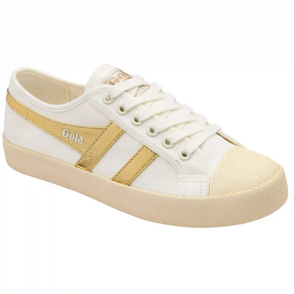 Vegan Gola Classics Women's Coaster - Off White/Gold