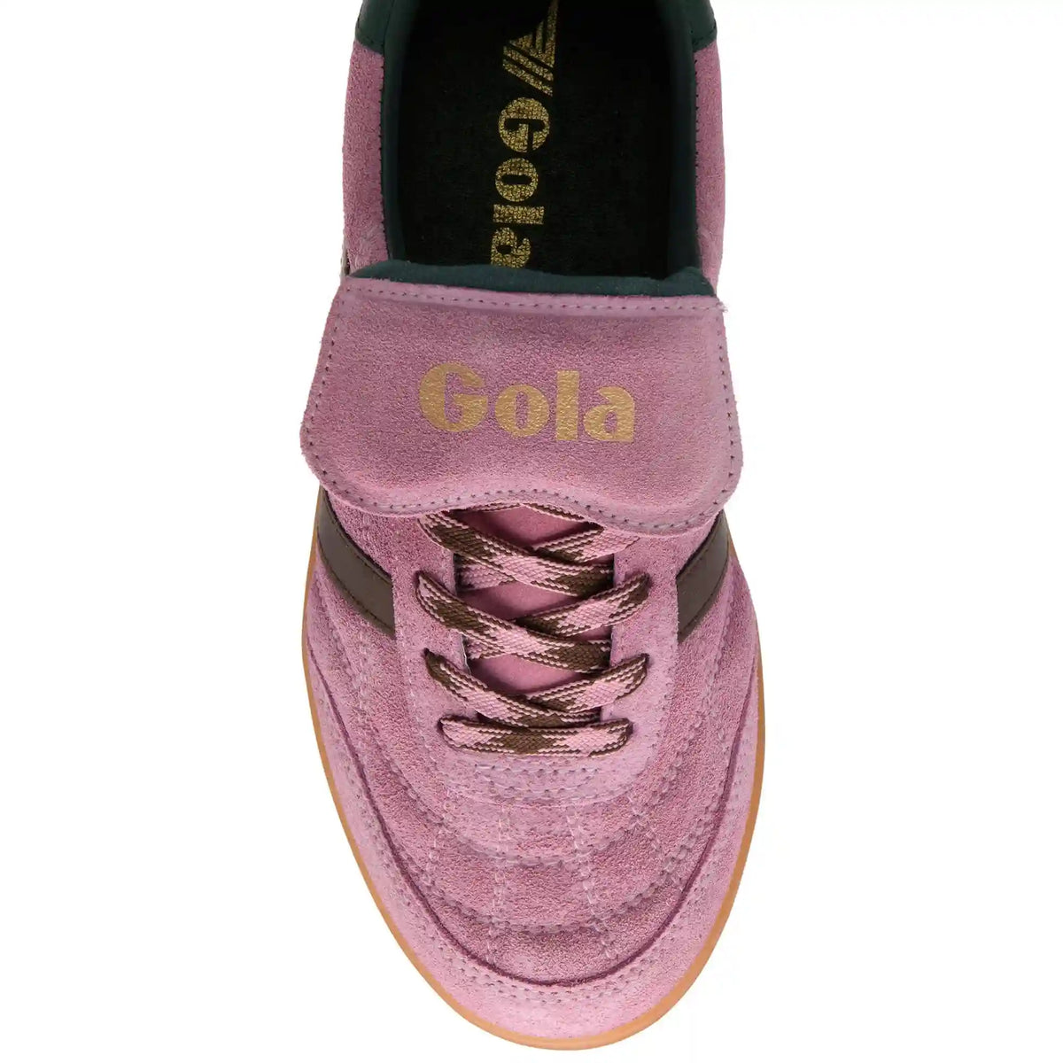 Gola Classics Women's Stadia '86 Sneakers - Candy/Dark Brown/Evergreen/Gum