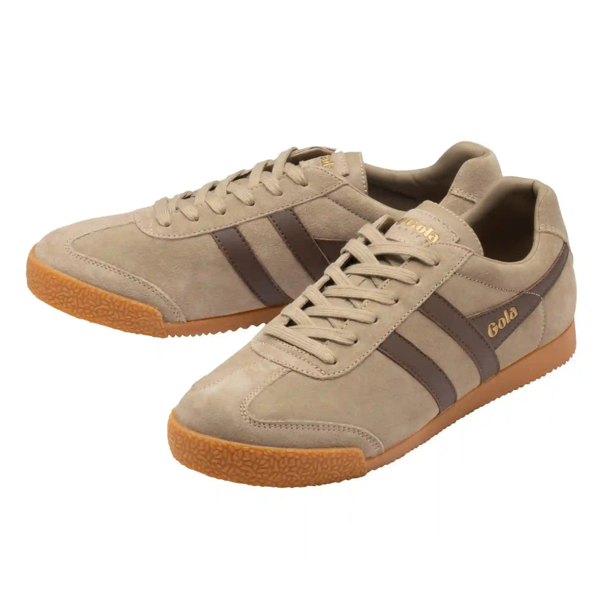 Gola Classics Men's Harrier Suede Sneakers - Cappuccino/Root
