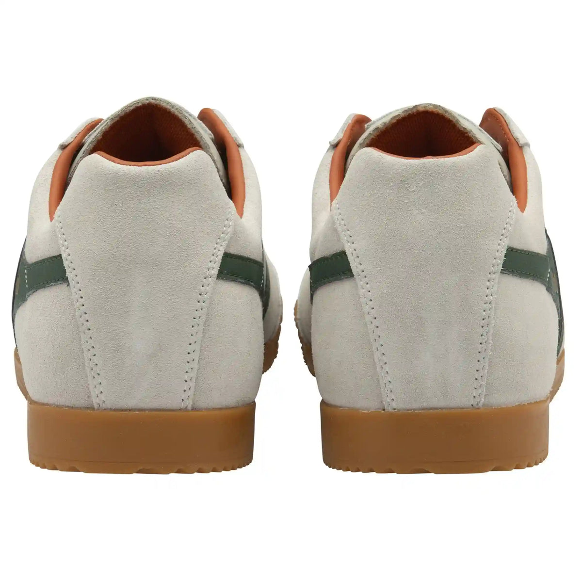 Gola Classics Men's Harrier Suede Sneakers - Off White/Evergreen/Moody Orange