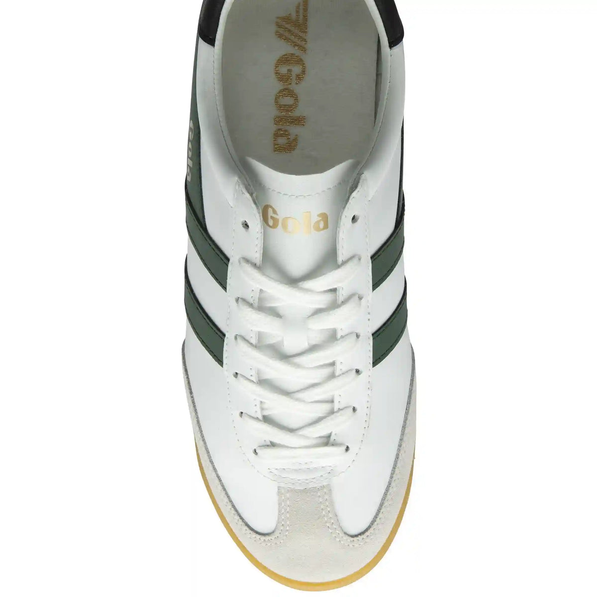 Gola Classics Men's Torpedo Leather Sneakers - White/Evergreen/Black