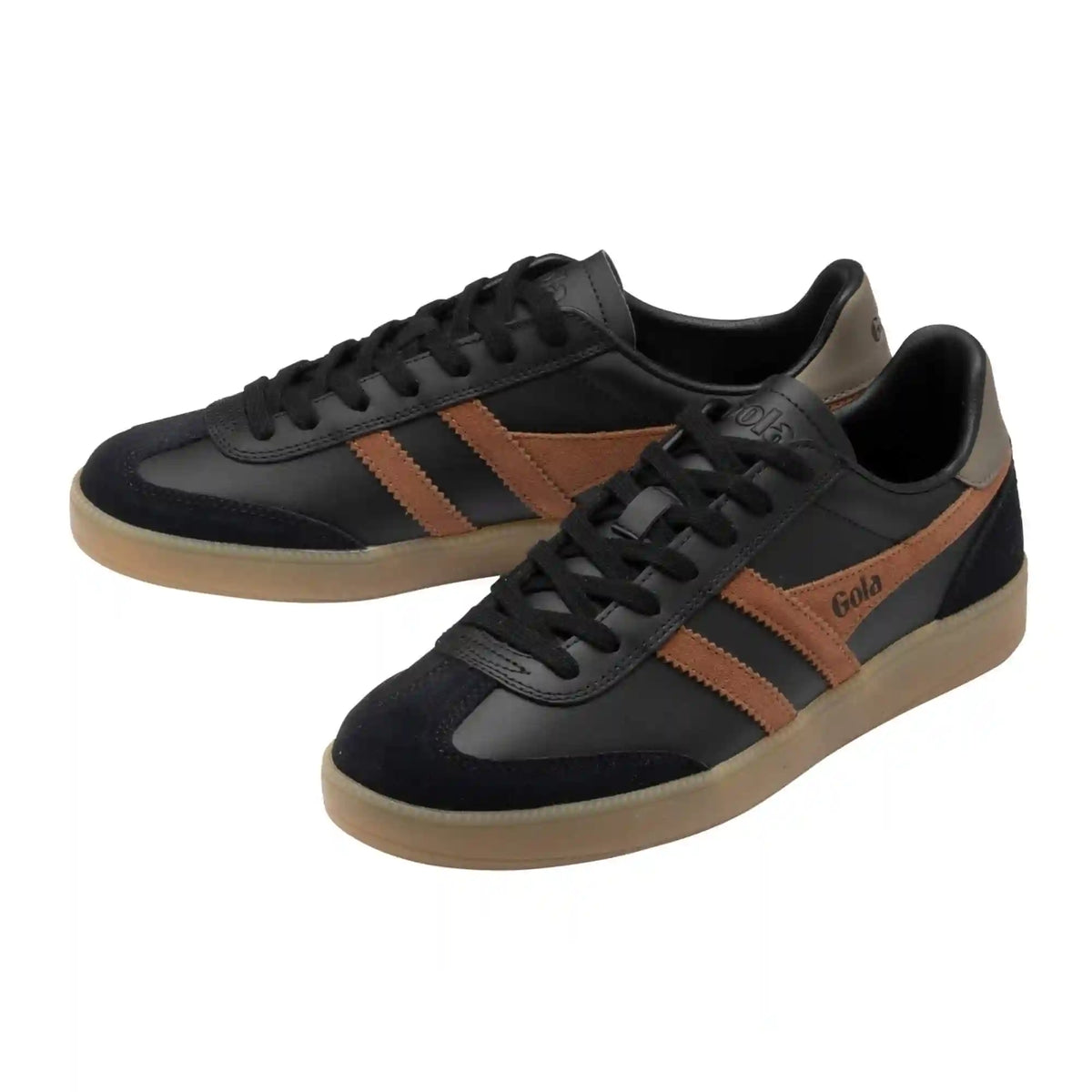 Gola Classics Men's Viper Leather Sneakers - Black/Umber/Urban Moss/Gum