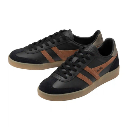 Gola Classics Men's Viper Leather Sneakers - Black/Umber/Urban Moss/Gum