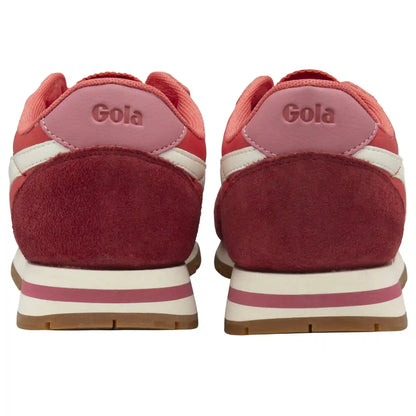 Gola Classics Women's Daytona Chute Sneakers - Coral/Deep Red/Off White