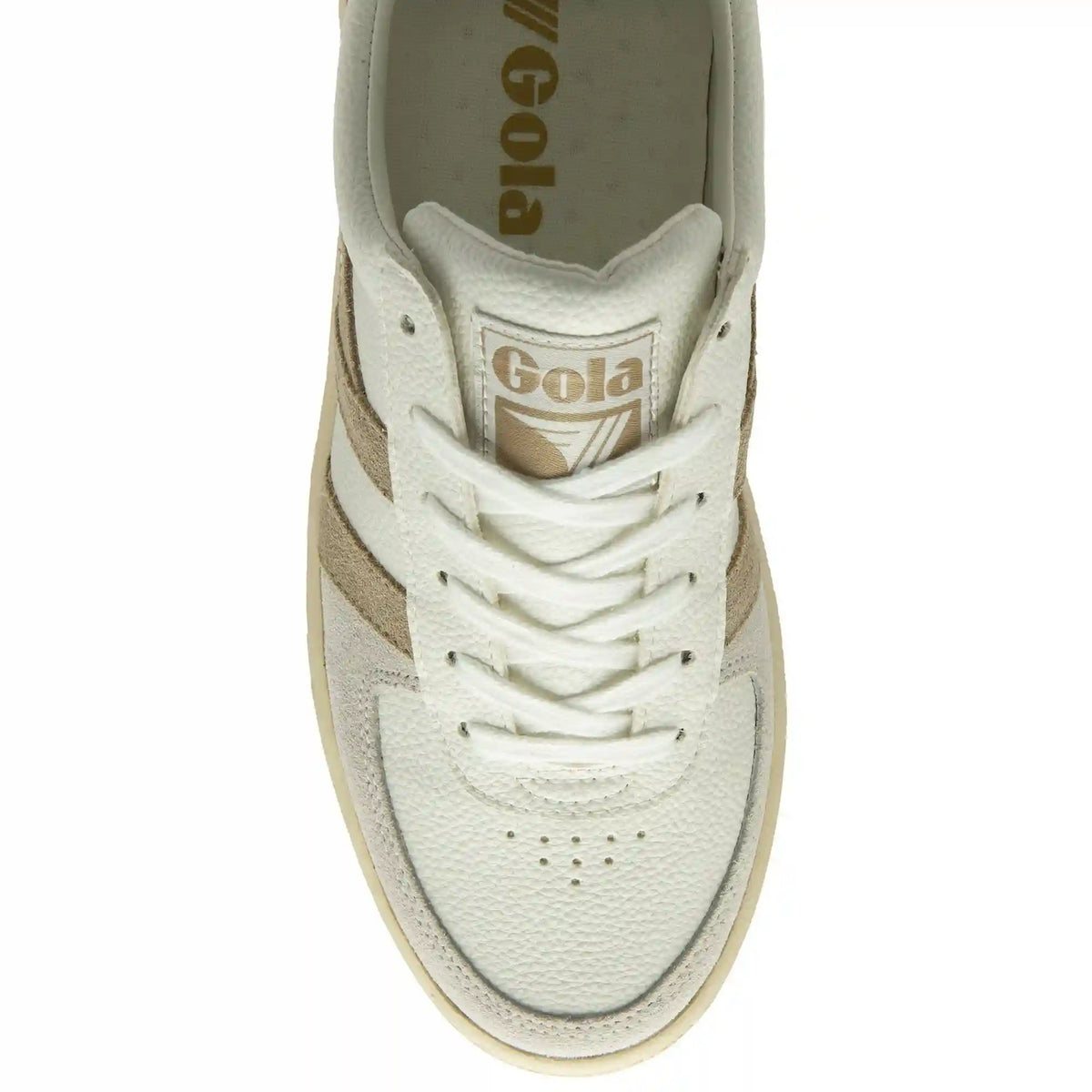 Gola Classics Women's Grandslam Trident Sneakers - White/Bone/Flax