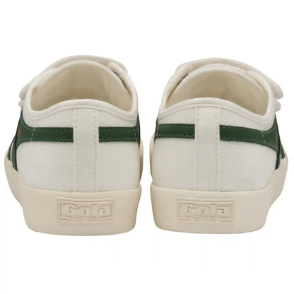 Vegan Gola Classics Women's Coaster Strap Sneakers - Off White/Dark Green
