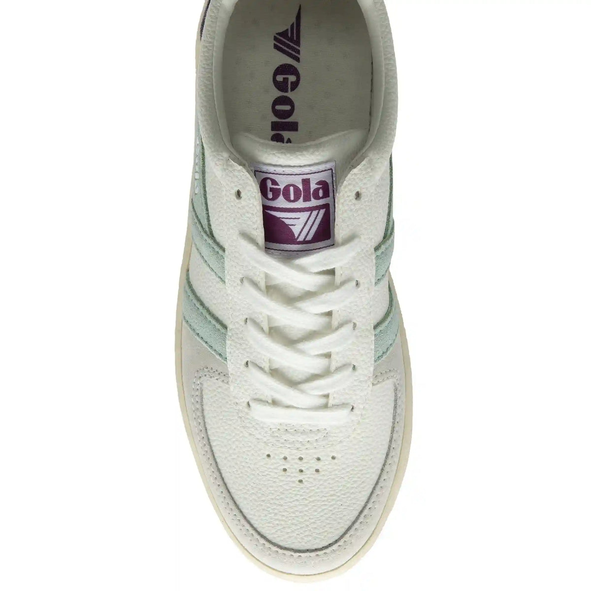 Gola Classics Women's Grandslam Trident Sneakers - White/Surf/Foxglove