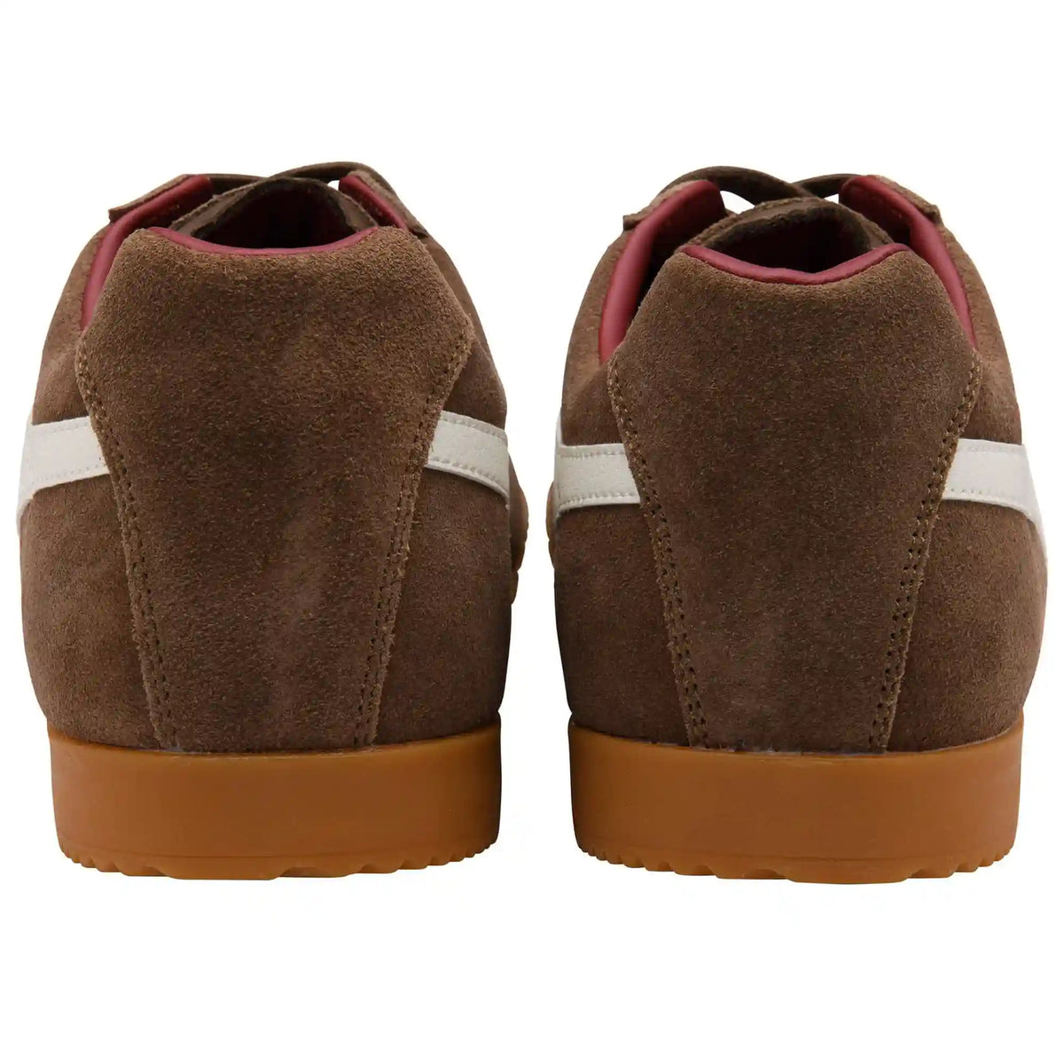 Gola Classics Men's Harrier Suede Sneakers - Otter/Off White/Deep Red