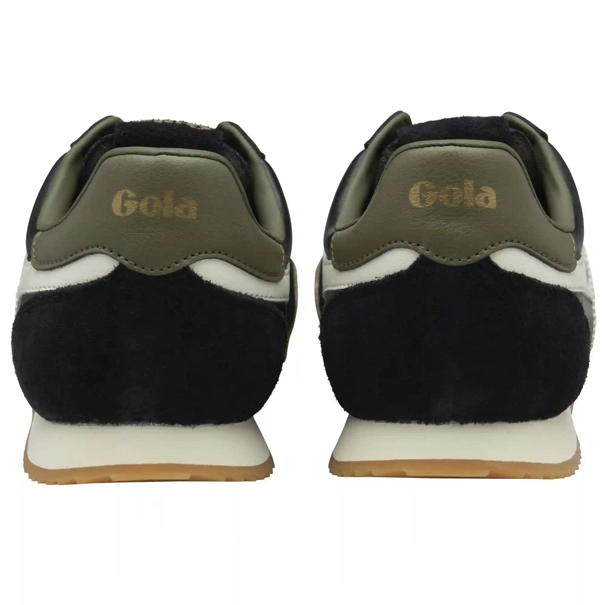 Gola Classics Men's Europa Leather Sneakers - Black/Off White/Khaki