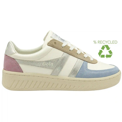 Gola Classics Women's Grandslam Quadrant Sneakers - Off White/Air/Silver/Candy