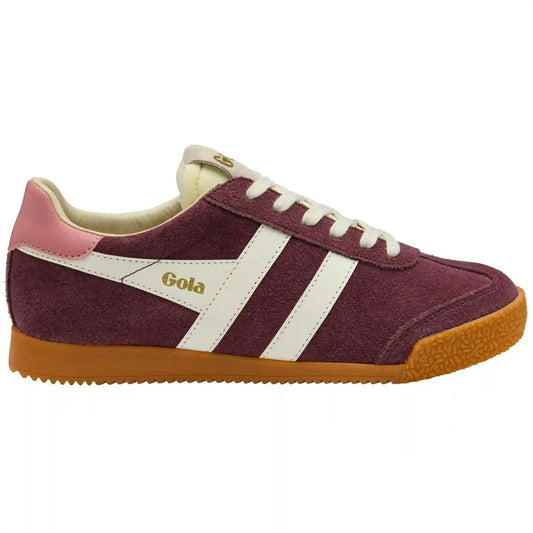 Gola Classics Women's Elan Sneakers - Windsor Wine/Off White/Coral Pink