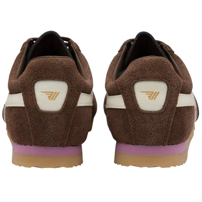 Gola Classics Women's Apollo Sneakers - Dark Brown/Off White/Dusty Rose/Gum