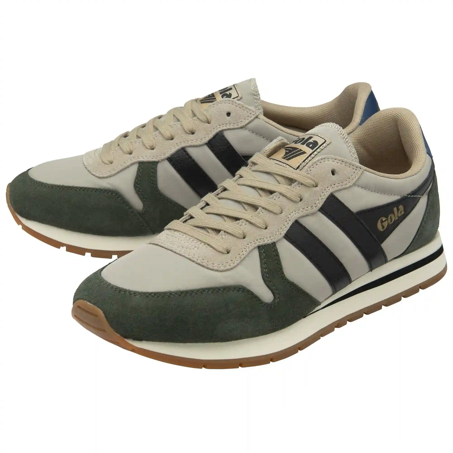Gola Classics Men's Daytona Chute Sneakers - Bone/Dark Khaki/Black