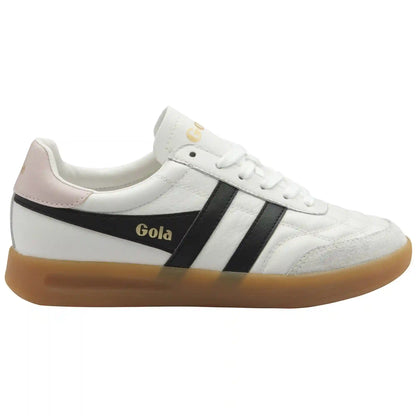 Gola Classics Women's Stadia Leather Sneakers - White/Black/Chalk Pink/Gum