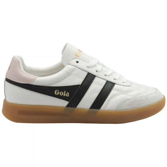 Gola Classics Women's Stadia Leather Sneakers - White/Black/Chalk Pink/Gum