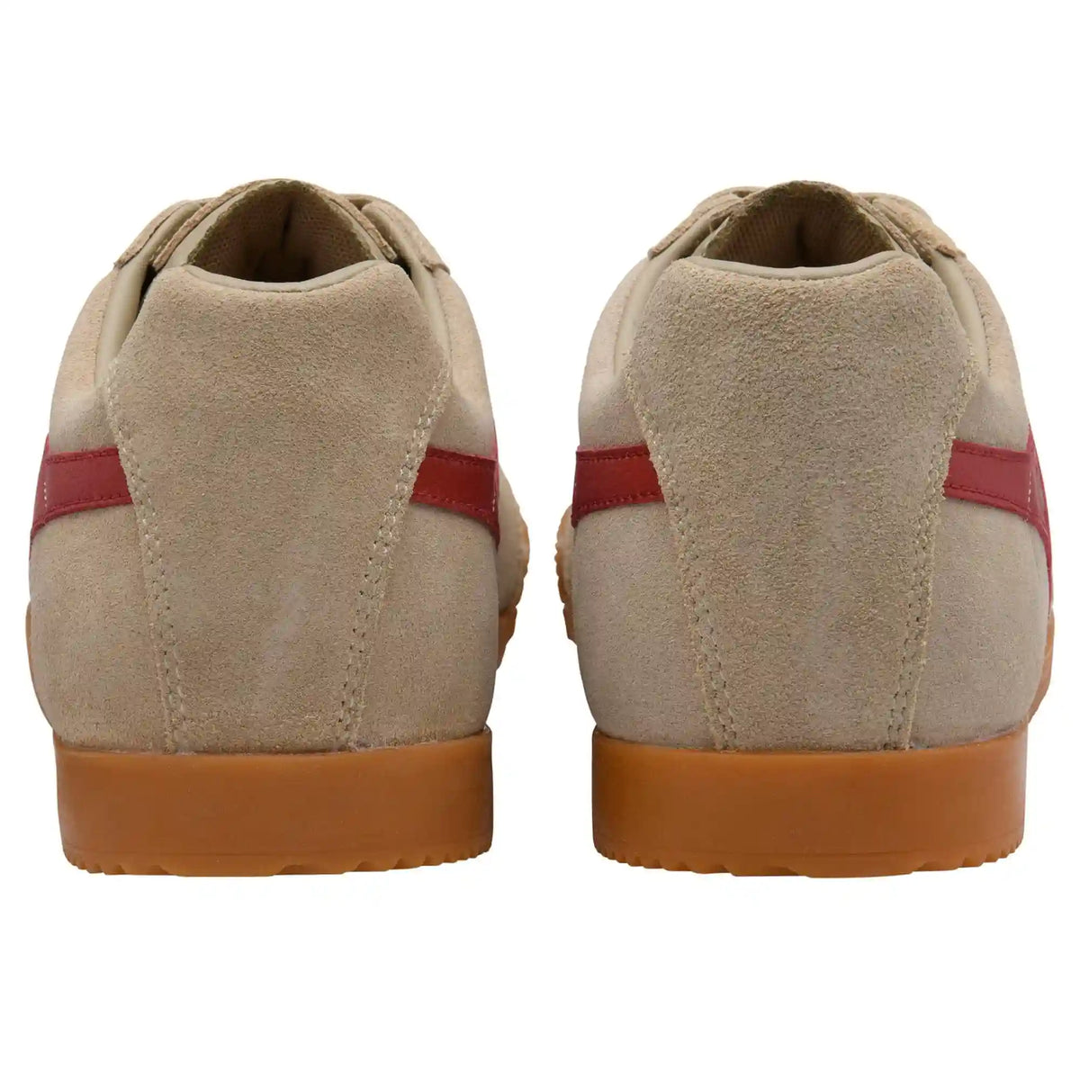 Gola Classics Men's Harrier Suede Sneakers - Bone/Deep Red