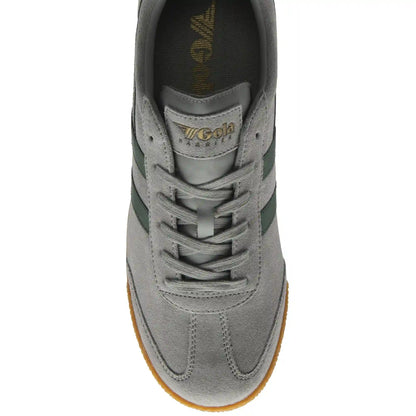 Gola Classics Men's Harrier Suede Sneakers - Cement/Evergreen