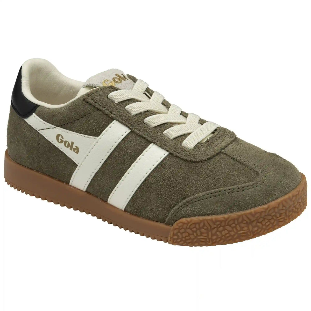 Gola Classics Kids' Elan Sneakers - Khaki/Off White/Black