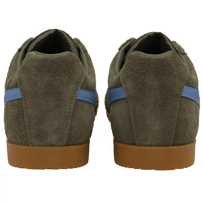 Gola Classics Men's Harrier Suede Sneakers - Khaki/Vista Blue