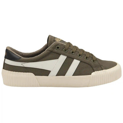 Vegan Gola Classics Men's Rally Plimsoll Sneakers - Khaki/Off White/Black