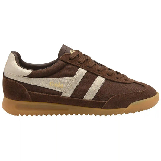 Gola Classics Women's Tornado Sneakers - Dark Brown/Gold