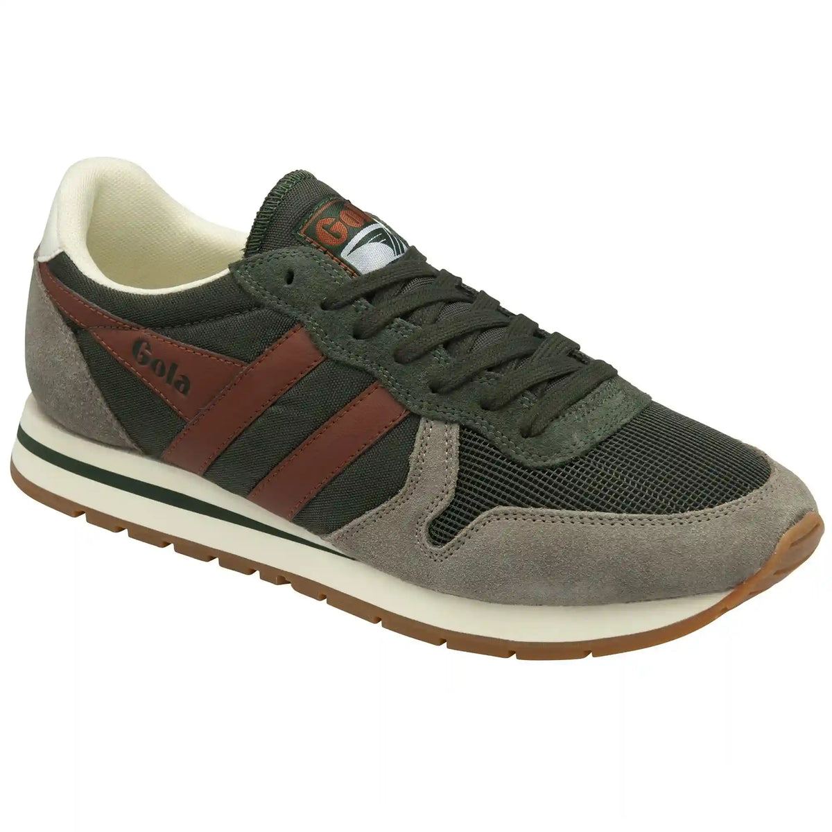 Gola Classics Men's Daytona Sneakers - Dark Khaki/Rhino/Rust