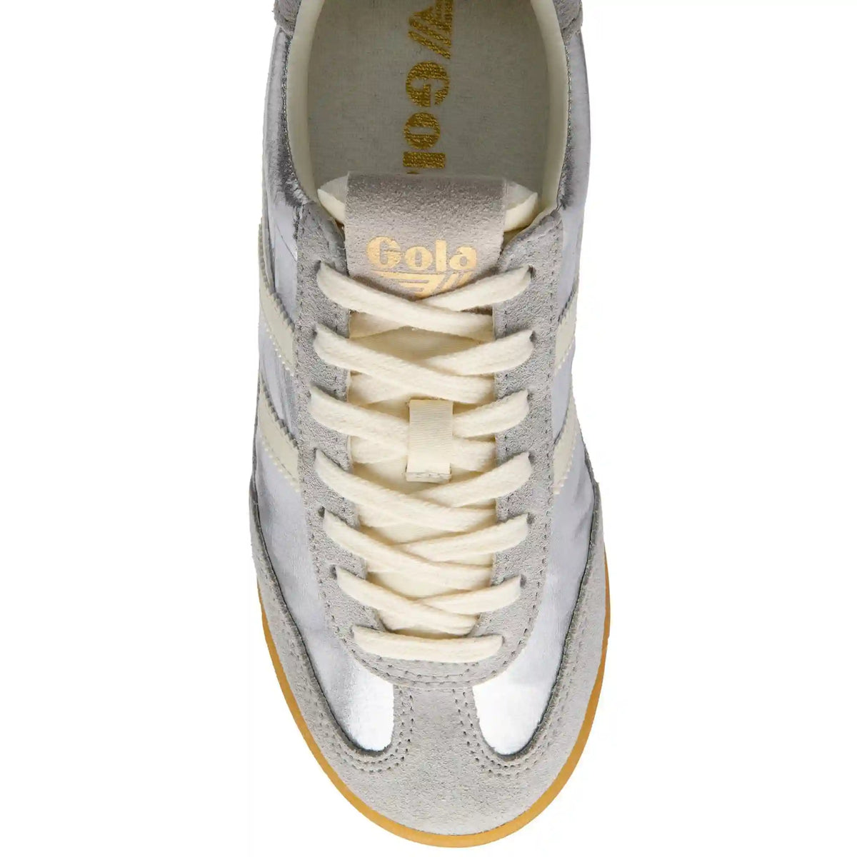 Gola Classics Women's Firefly Metallic Sneakers - Silver/Off White
