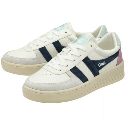 Gola Classics Women's Grandslam Trident Sneakers - White/Navy/Surf