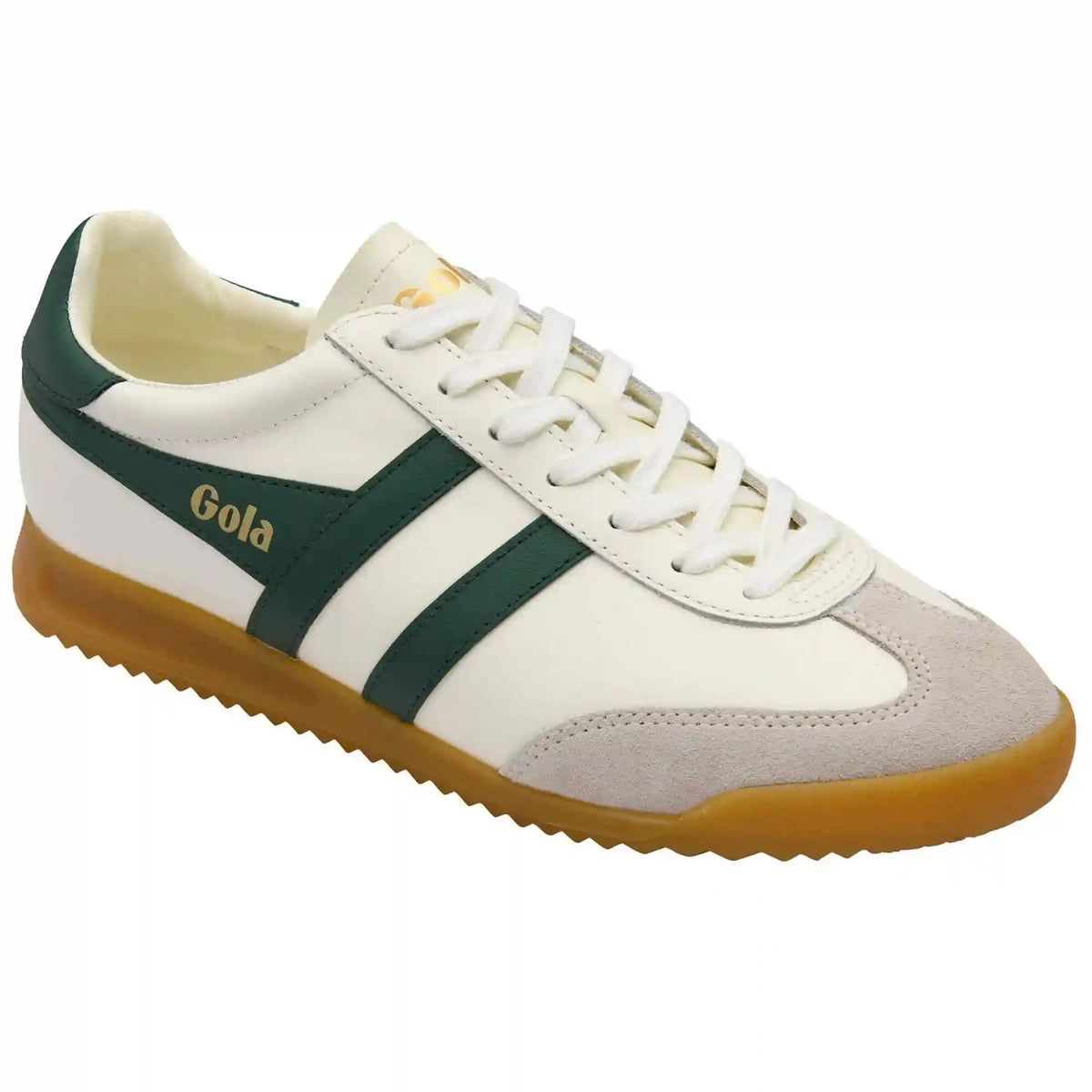 Gola Classics Men's Torpedo Leather Sneakers - Off White/Evergreen