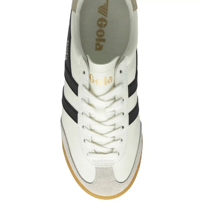 Gola Classics Women's Torpedo Leather Sneakers - Off White/Black/Gold
