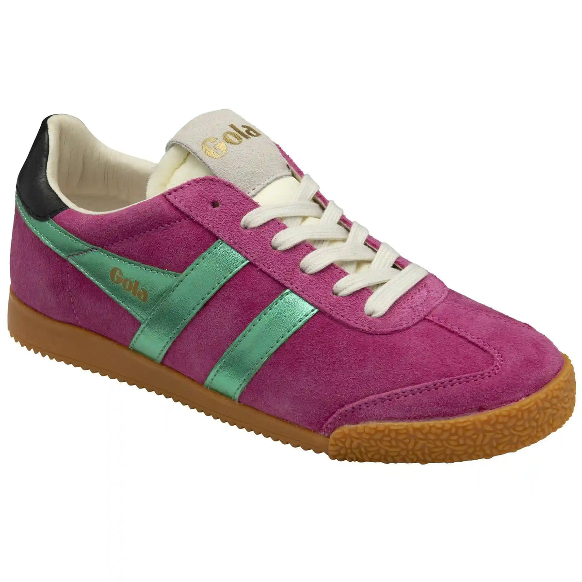 Gola Classics Women's Elan Glitz Sneakers - Fuchsia/Emerald/Black