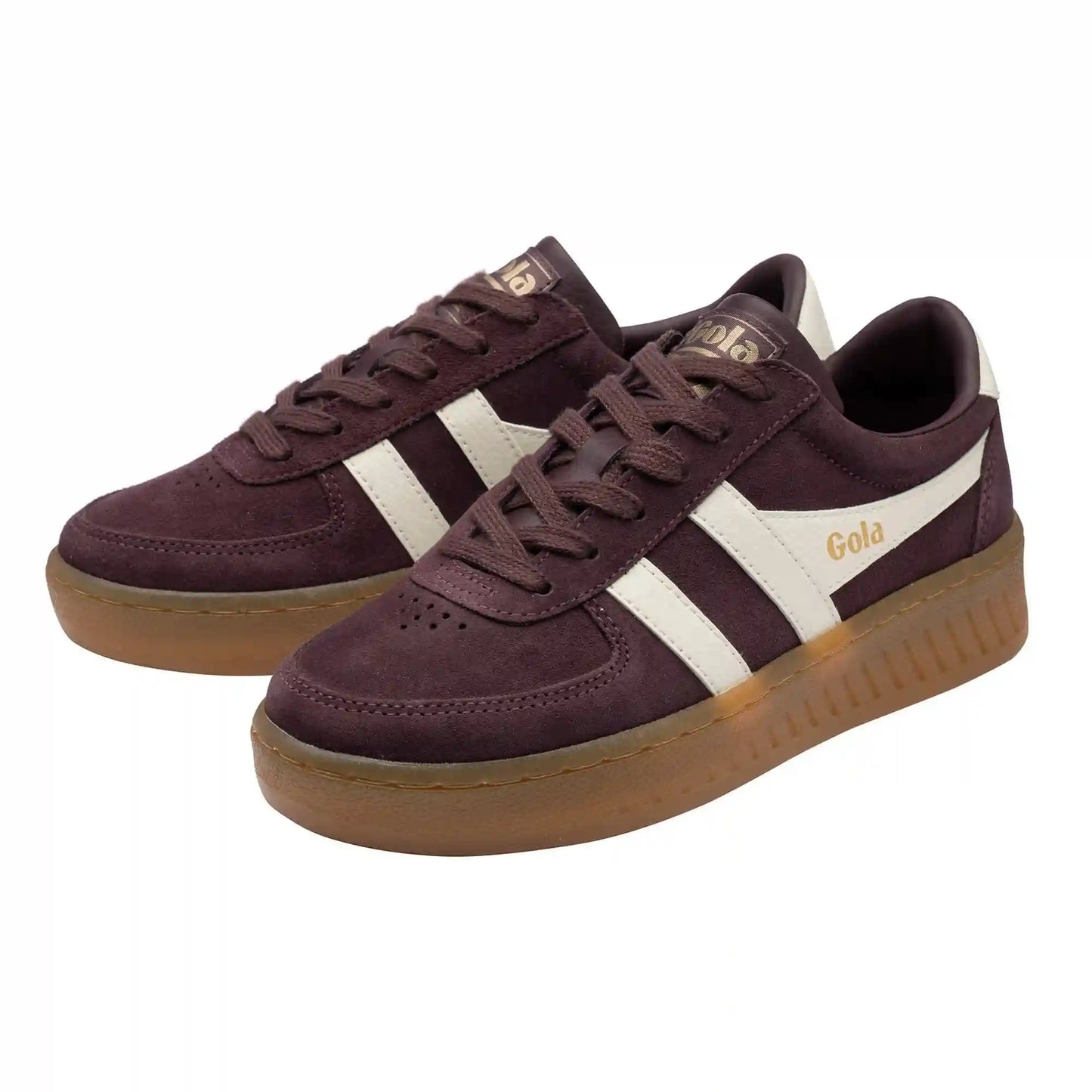 Gola Classics Women's Grandslam Suede Sneakers - Cocoa/Off White/Gum