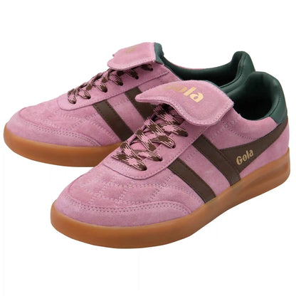 Gola Classics Women's Stadia '86 Sneakers - Candy/Dark Brown/Evergreen/Gum