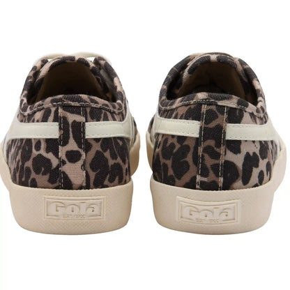 Vegan Gola Classics Women's Coaster Leopard - Tan/Off White