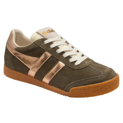 Gola Classics Women's Elan Glitz Sneakers - Khaki/Rose Gold/Cameo