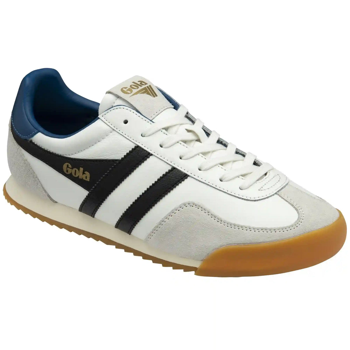 Gola Classics Men's Europa Leather Sneakers - White/Black/Marine Blue