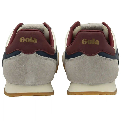 Gola Classics Men's Europa Leather Sneakers - Off White/Navy/Deep Red