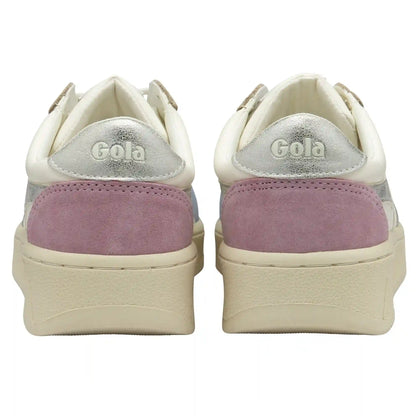 Gola Classics Women's Grandslam Quadrant Sneakers - Off White/Air/Silver/Candy