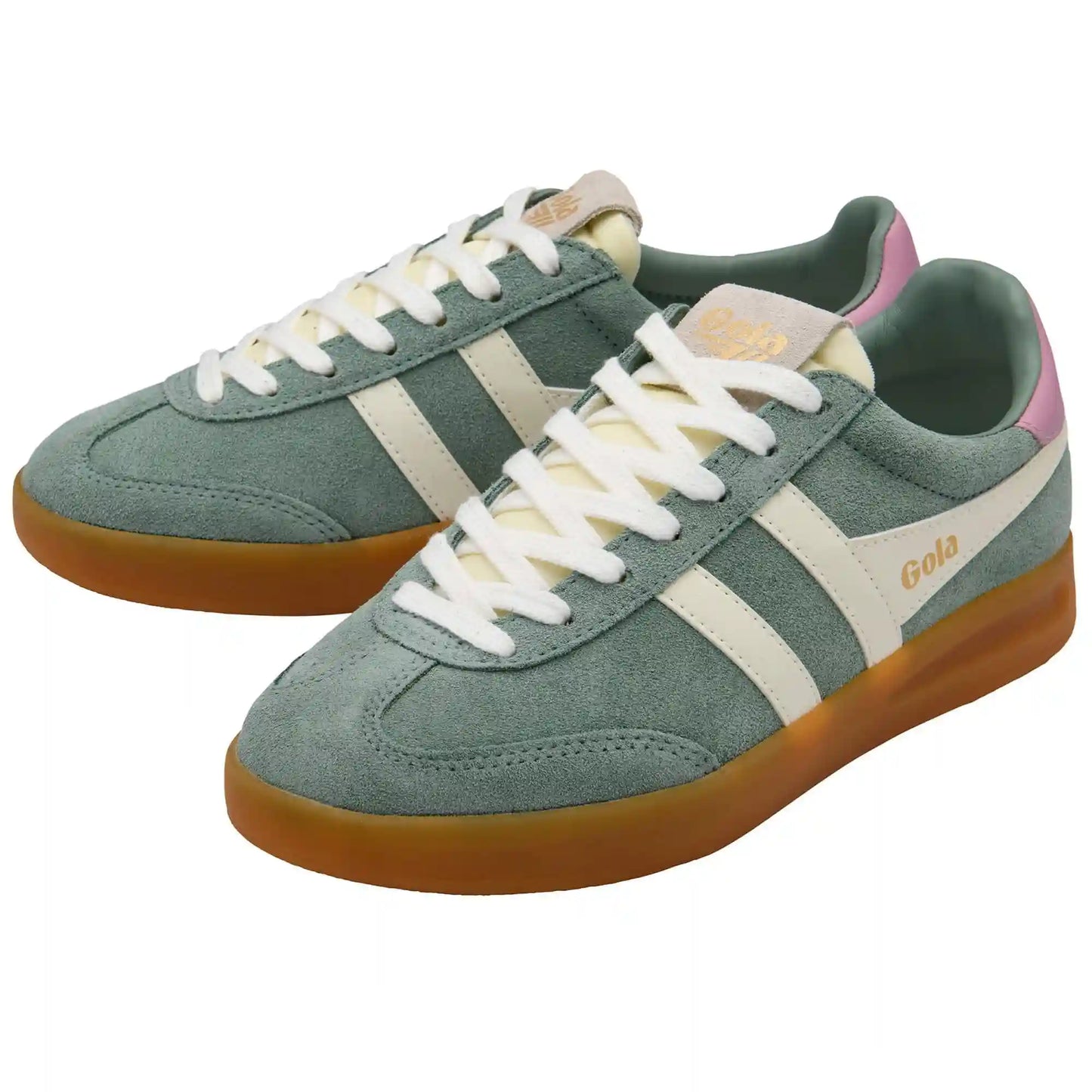 Gola Classics Women's Cyclone Sneakers - Green Mist/Off White/Candy/Gum
