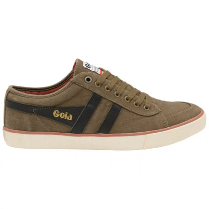Vegan Gola Classics Men's Comet Plimsoll Trainer - Khaki/Black