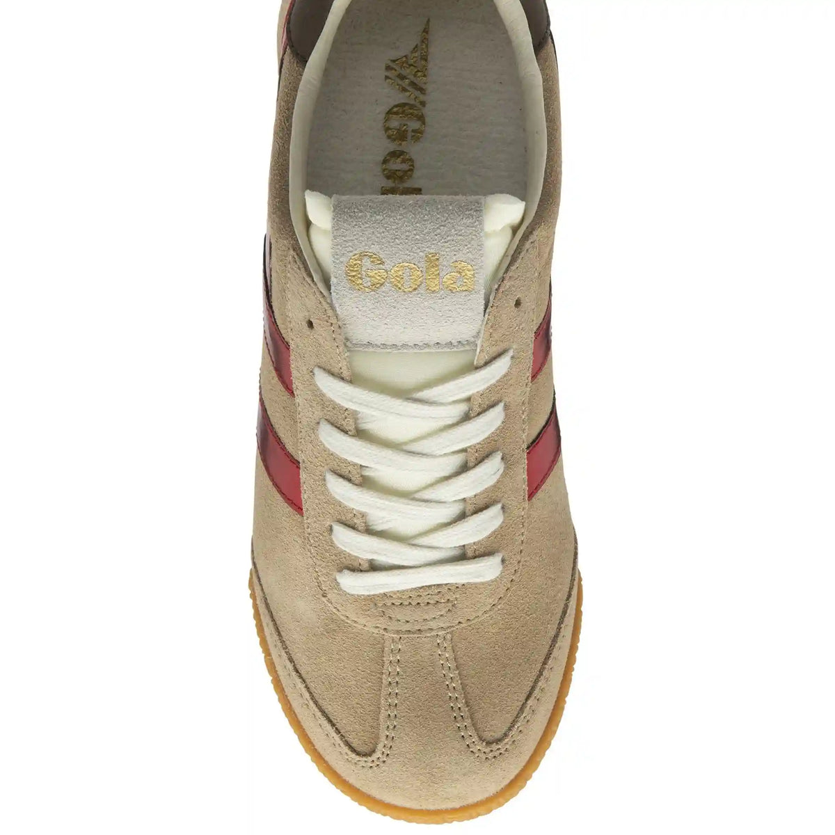 Gola Classics Women's Elan Glitz Sneakers - Light Caramel/Red/Dark Brown