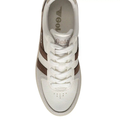 Gola Classics Women's Grandslam Trident Sneakers - White/Otter/Wheat