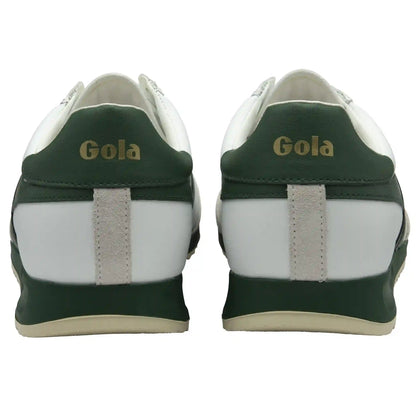 Gola Classics Men's Torpedo Leather Sneakers - White/Evergreen/Off White