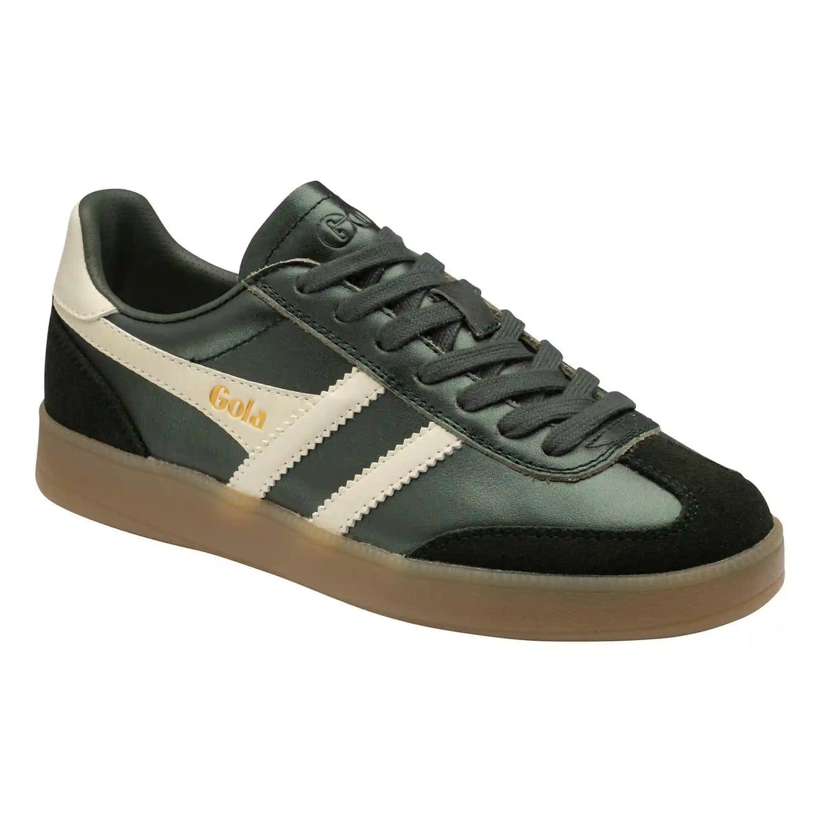 Gola Classics Women's Viper Metallic Sneakers - Bottle Green/Off White/Gum