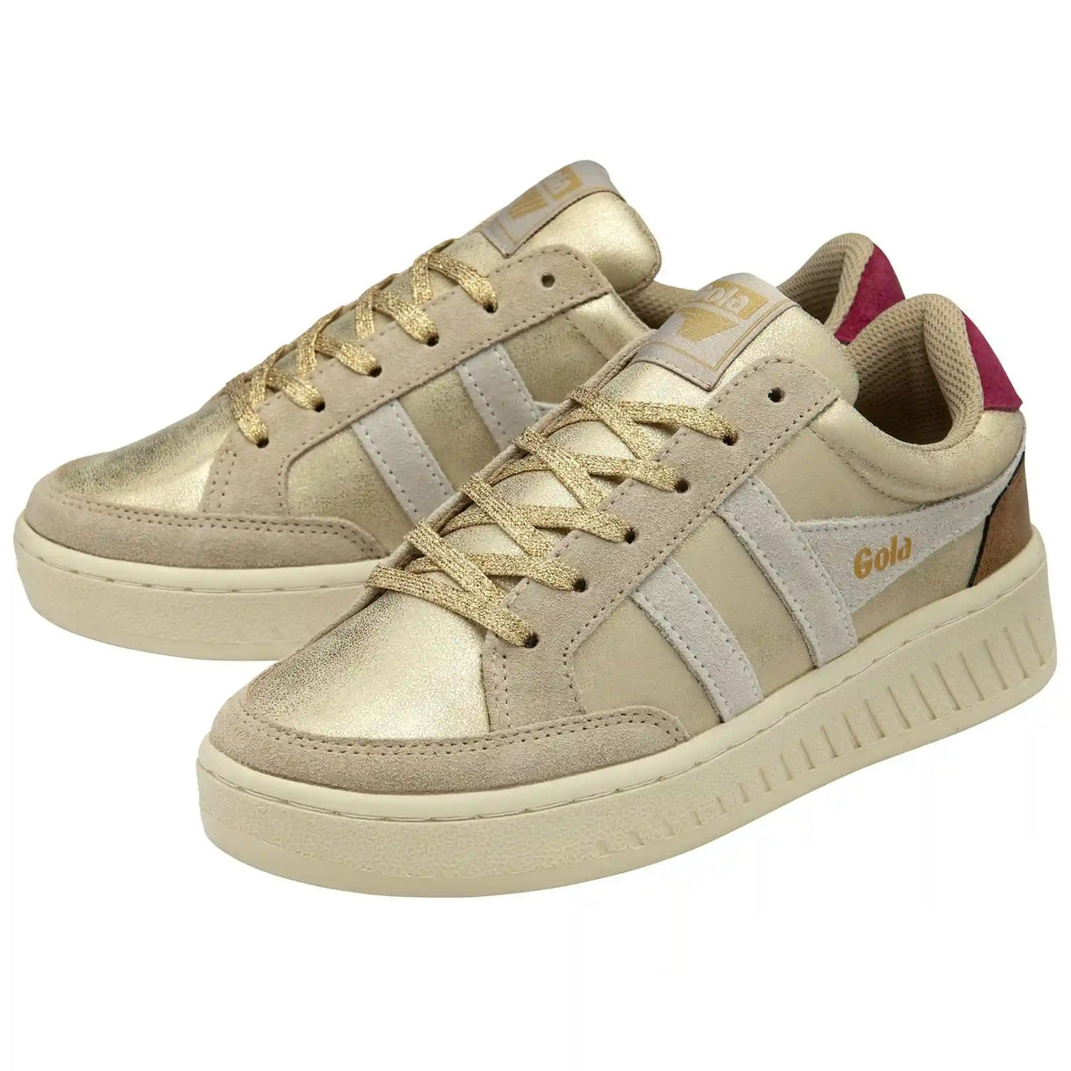 Gola Classics Women's Superslam Blaze II Sneakers - Gold/Off White/Cerise