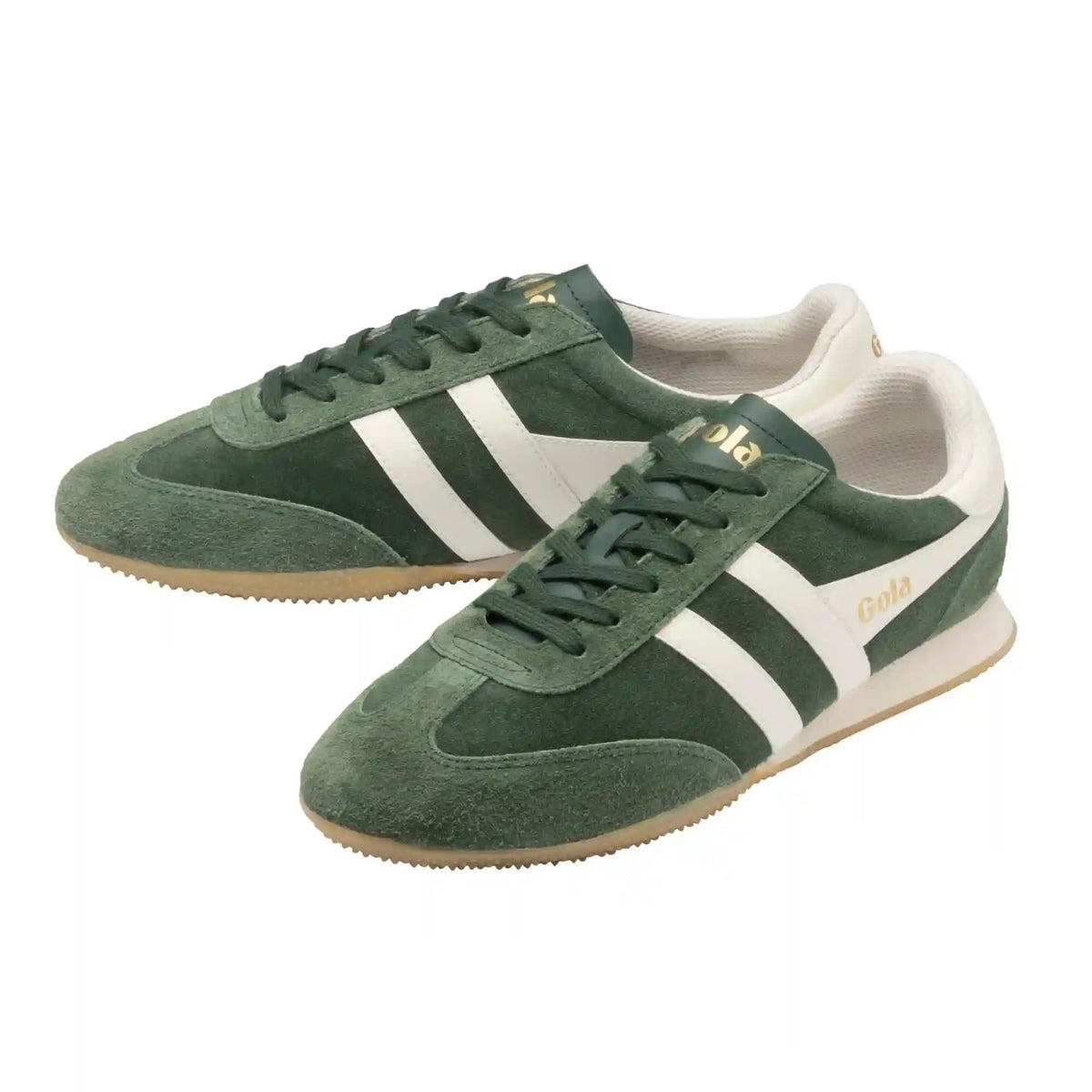 Gola Classics Men's Sprinter Suede Sneakers - Evergreen/Off White