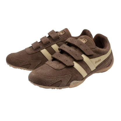 Gola Classics Women's Connect Suede Strap Sneakers - Otter/Buttermilk/Gum
