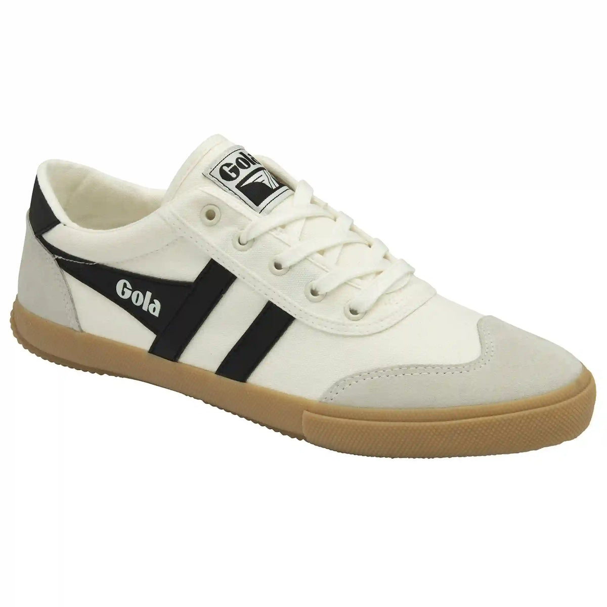 Gola Classics Men's Badminton Plimsoll Sneakers - Off White/Black/Gum