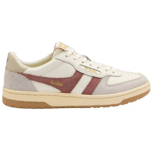 Gola Classics Women's Hawk Sneakers - Off White/Brownrose/Gold