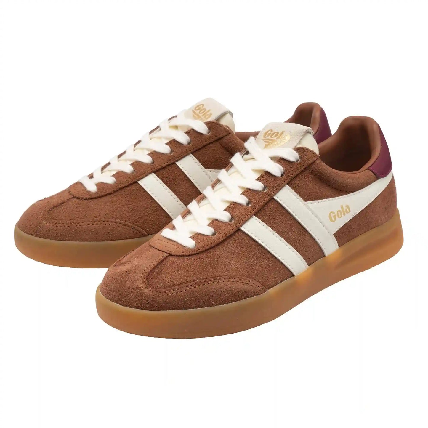 Gola Classics Women's Cyclone Sneakers - Umber/Off White/Cerise/Gum